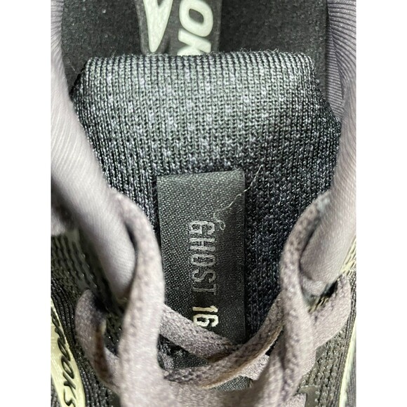 Brooks Ghost 16 Women's 9.5 Black Athletic Mesh Sneaker Walking Running Shoes - Picture 7 of 12